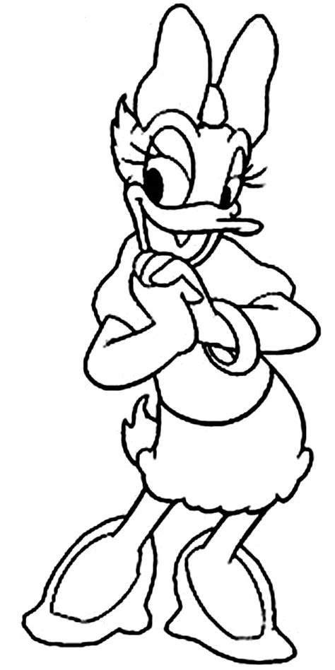 Daisy Duck Coloring Pages To Download And Print For Free