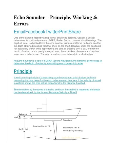 Echo Sounder | PDF | Sonar | Waves