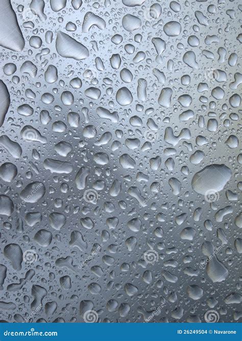 Water Drops On Glass Stock Photo Image Of Liquid Droplets 26249504