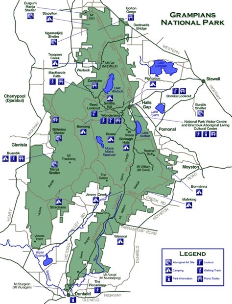 Grampians National Park Map – Verjaardag Vrouw 2020