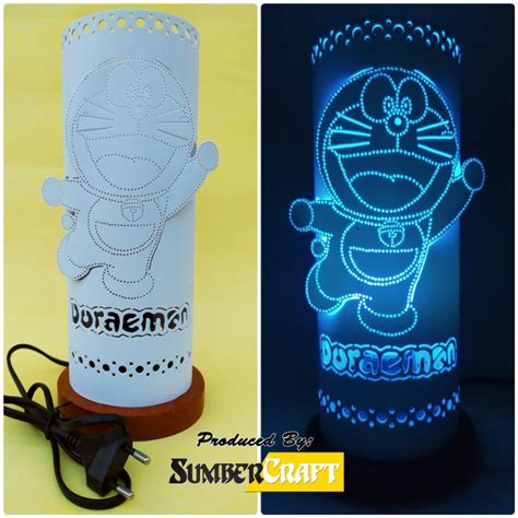 Jual Lampu Tidur Unik Motif Doraemon Model Timbul Dari Pipa Paralon Pvc