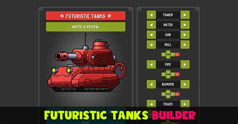 Futuristic Tanks Builder And Animation 2d Textures And Materials Unity