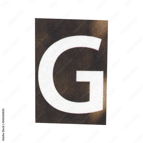 Foto De Letter G Magazine Cut Out Font Ransom Letter Isolated Collage