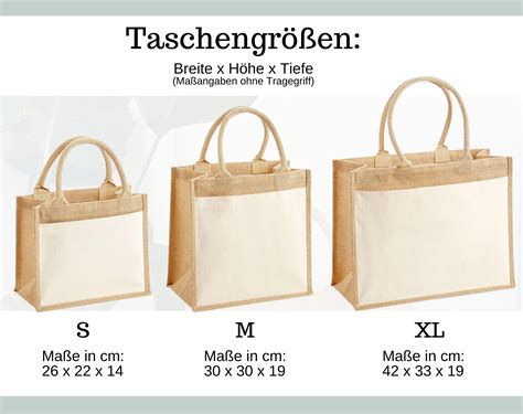 Personalisierte Jutetasche Mit Namen Und Herz Bedruckt Jute Tasche Mit