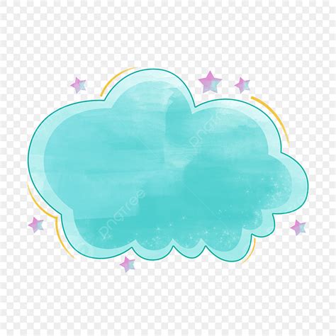 Hand Drawn Star Clipart Png Images Explosion Cloud Dialogue Blue Stars