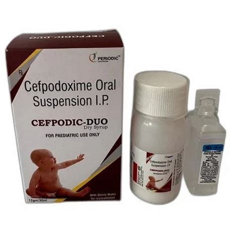 Cefpodic Duo Dry Syrup Antibiotic Cefpodoxime Proxetil Oral Suspension