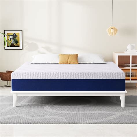 "Lecuneey 10"" Queen Gel Memory Foam Mattress, Medium Firmness ...