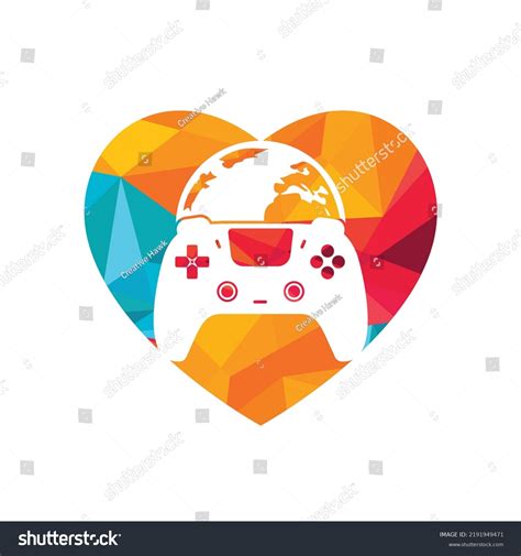 Game World Vector Logo Design Globe Stock Vector (Royalty Free ...