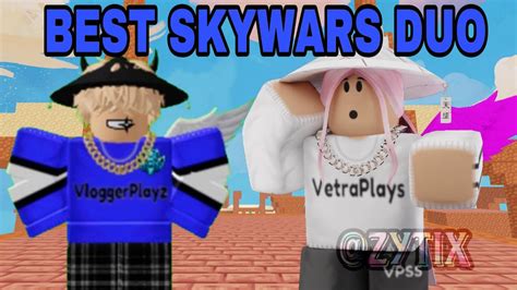 Me And Vetraplays Become The Best Skywars Duo Roblox Bedwars Youtube