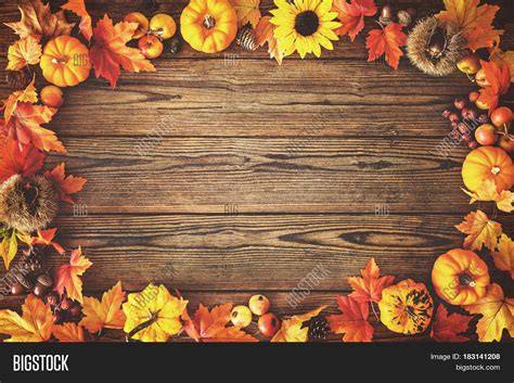 Vintage Autumn Border Image And Photo Free Trial Bigstock