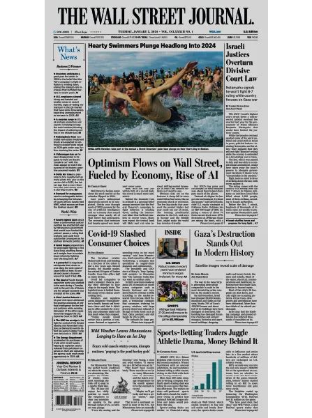 The Wall Street Journal – 2 January 2024 | Magazine PDF