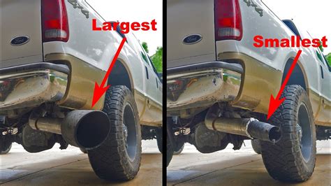 Largest Vs Smallest Exhaust Tip Does Size Really Make A Difference In Sound Youtube