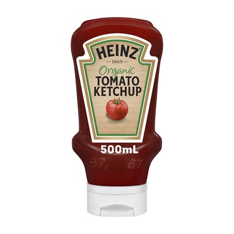 Buy Heinz Organic Ketchup Tomato Sauce 500mL Coles