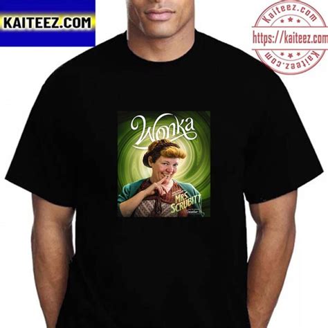 Olivia Coleman As Mrs Scrubbit In Wonka Movie Vintage T Shirt Kaiteez