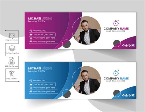 Corporate Business Email Signature Design Template on Behance