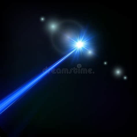 Blue Laser Beam Vector Illustration Stock Vector Illustration Of