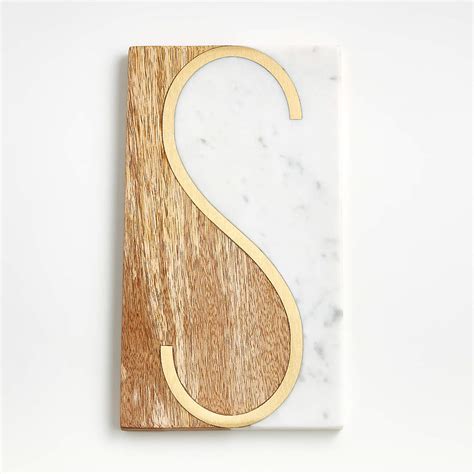 S Monogrammed Serving Board Reviews Crate Barrel Canada