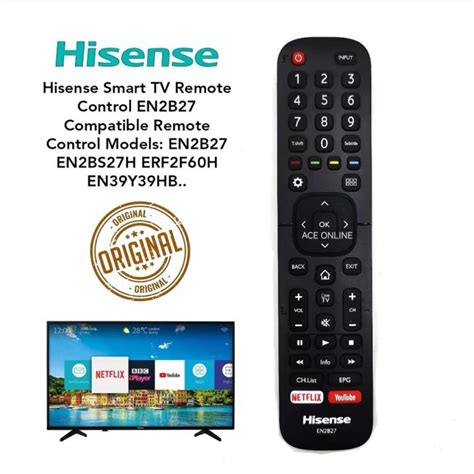 Hisense รโมตคอนโทรลสมารททว EN2B27 ของแท หรอ Oem Lazada co th