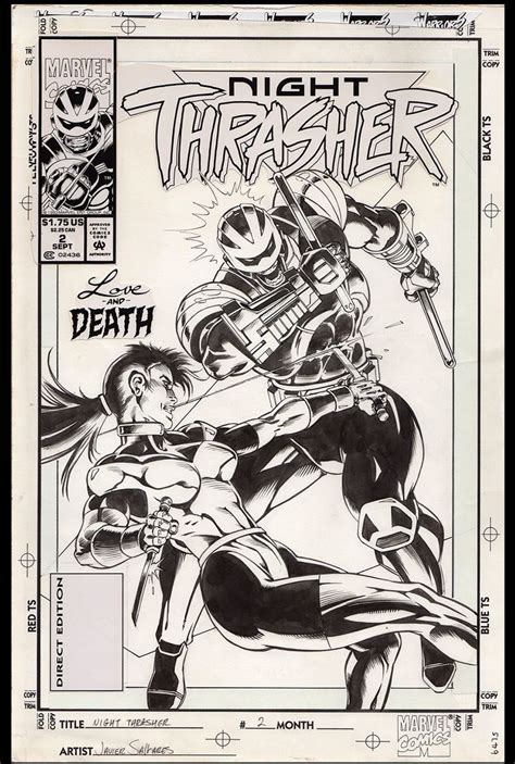 Night Thrasher 2 Cover Art By Javier Saltares Comic Art Comics