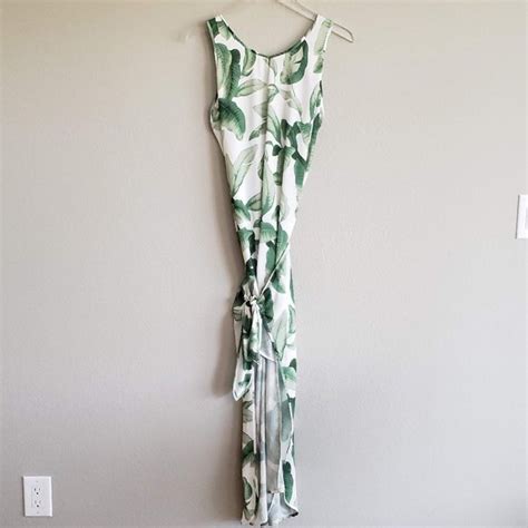 Show Me Your Mumu Dresses Smym Banana Leaf Mini Maxi Wrap Dress S