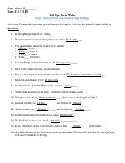 BN Food Webs Worksheet Science 7 Bill Nye Food Webs Ecosystem