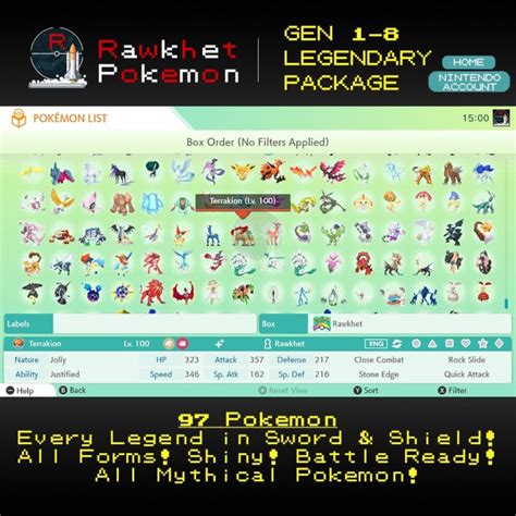 Buy All Swsh Legends For Pokemon Home Rawkhet Pokemon