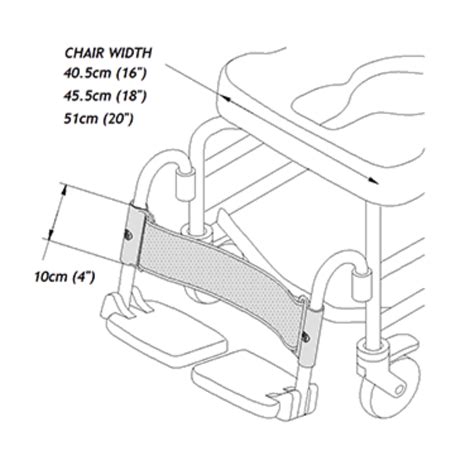 Bodypoint Aeromesh Shower Calf Support Commodes And Shower Chairs Gtk