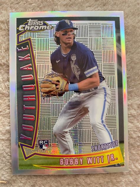 2022 Topps Chrome Sonic Bobby Witt Jr Youthquake Rookie Card RC YQ 1