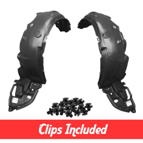 Front Driver Passenger Fender Liner Set W Clips For Toyota