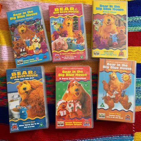 Jim Henson’s Bear In The Big Blue House Vhs X6 Set £35 00 Picclick Uk