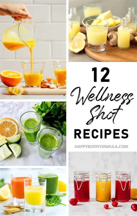 Wellness Shot Recipes To Kick Start Your Day Happy Body Formula