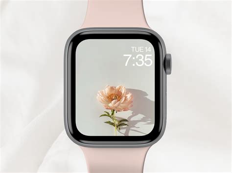 Minimal Apple Watch Wallpaper, Aesthetic Watch Face, Pretty Smartwatch ...