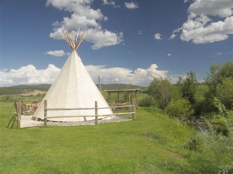 Creekside Glamping Tipis On Off Grid 70 Acre Working Ranch Hipcamp