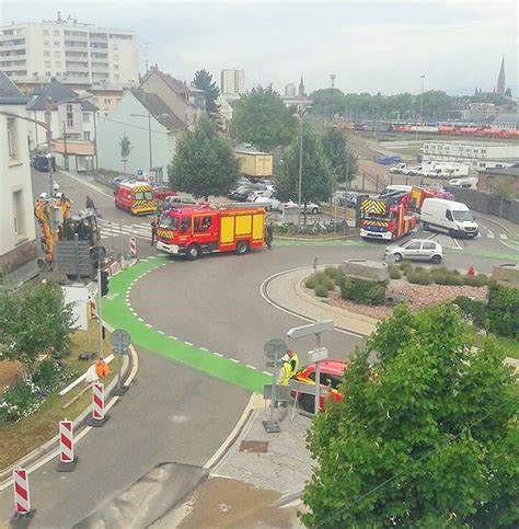 Riedisheim Fuite De Gaz La Rue De Mulhouse Barr E Plus D Une Heure