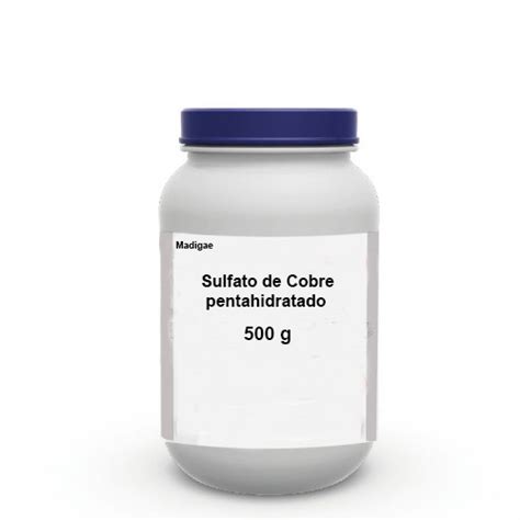 Sulfato De Cobre Pentahidratado 500g MADIGAE