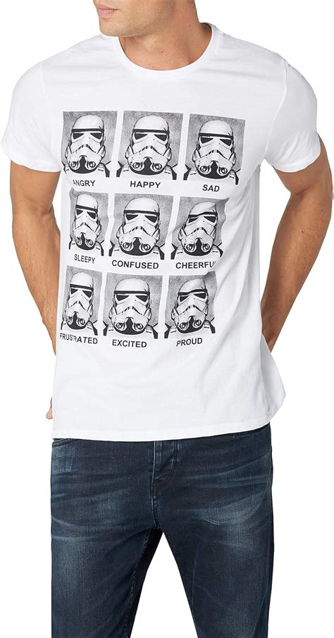 Star Wars Men S Trooper Emotions T Shirt Amazon Co Uk Toys Games