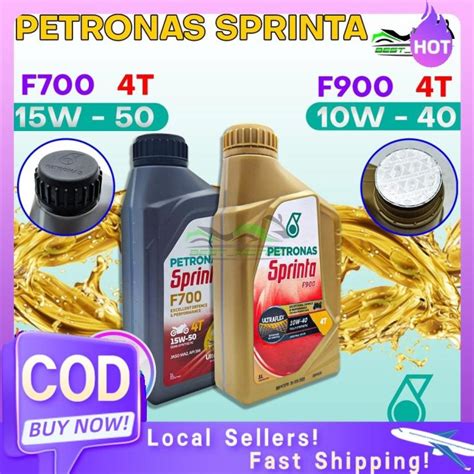 Petronas Sprinta F900 Engine Oil 4T Fully Synthetic 10W40 Lazada