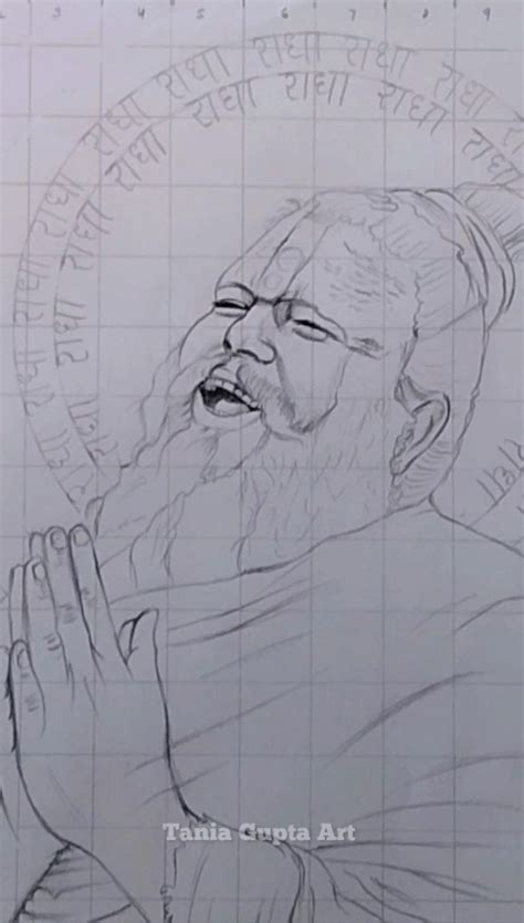 Shri Premanand Ji Maharaj Ji Drawing | Drawing challenge, Easy hand ...