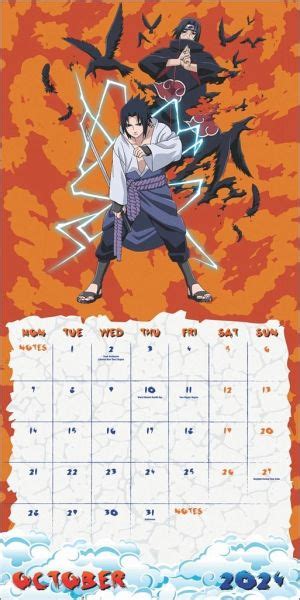 Naruto Broschurkalender Terminkalender Mit Platz F R Notizen Und