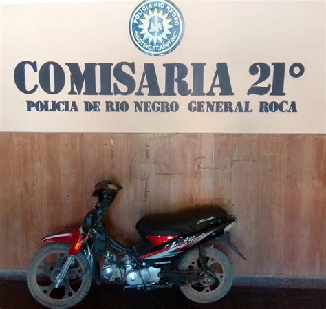 Roca Policía Recuperó Una Moto Robada Policía De Rio Negro