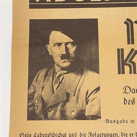 Original 193435 Poster Advertising Hitlers Mein Kampf Od43