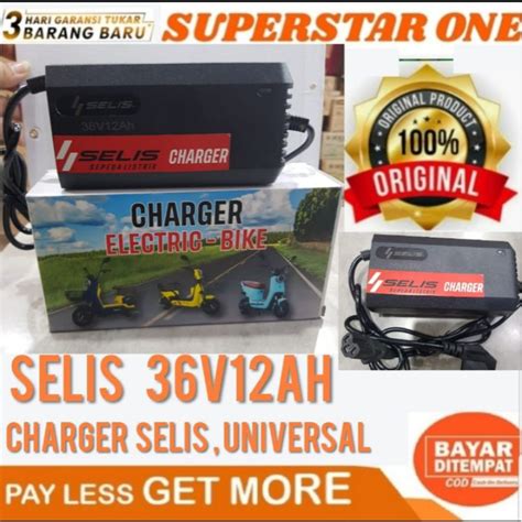 Jual Charger Sepeda Selis Casan Sepeda Listrik Selis V Ah Shopee