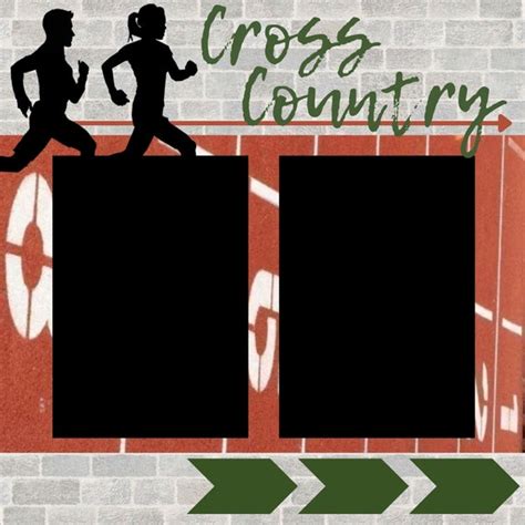 12x12 Cross Country Scrapbook Page Digital Download - Etsy