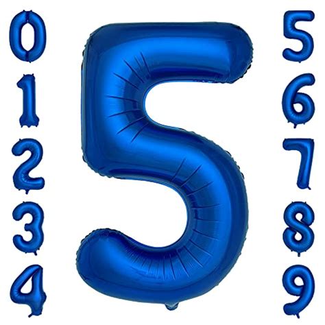 40 Inch Large Royal Blue Helium Foil Number Balloons For Birthday Part