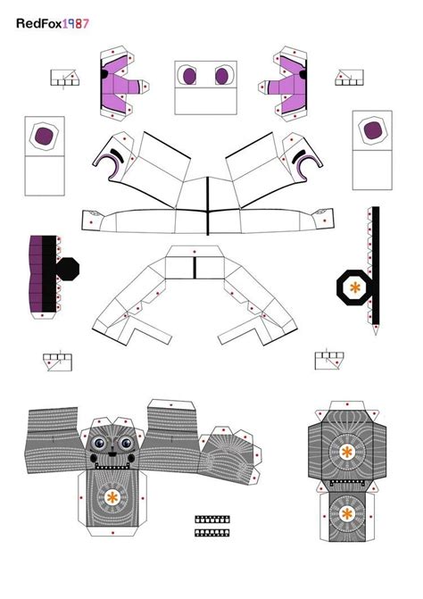 Funtime Freddy Jumpscare Papercraft By Redfox1987 On Deviantart Paper Crafts Fnaf Crafts