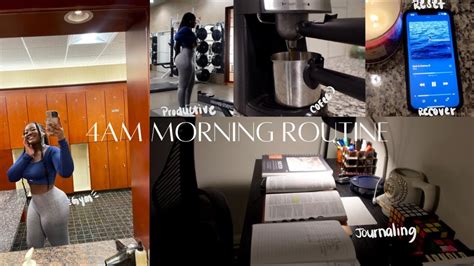 My 4am Morning Routine Resetting Creating Productive Healthy Habits