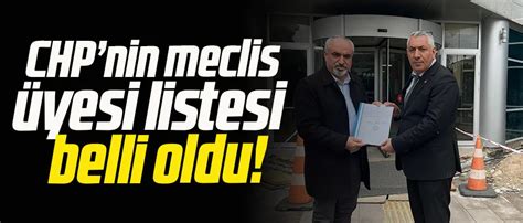 CHPnin meclis üyesi listesi belli oldu