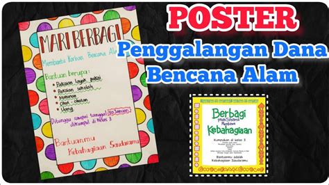 Poster Penggalangan Dana Bencana Alam Tugas Membuat Poster Kelas 3