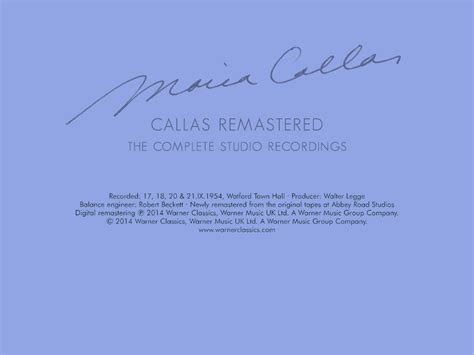 Release Lyric And Coloratura Arias By Maria Callas Philharmonia