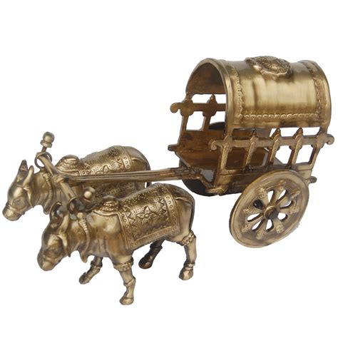 Bull Cart Designer Sculpture Made in Brass Metal - Buy Bull & Horse ...